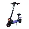 En stock morado transfronterizo tablero acrílico de 10 pulgadas con ala trasera iluminada, patinete eléctrico plegable para desplazamientos