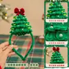 Faixa de cabeça de árvore de Natal, kit de materiais DIY de bastão torcido, adereço de cabeça, decorações de Natal, um novo presente para sua namorada ou melhor amiga