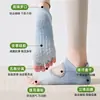 Calcetines de Yoga Abiertos para Mujer, Calcetines Antideslizantes de Cinco Dedos en Color Degradado, Calcetines sin Talón para Pilates y Fitness, Calcetines Específicos para Deportes de Interior