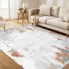 Alfombra de sala de estar plegable lavable de cachemira sintética vintage desgastada transfronteriza con base antideslizante de TPR y pelo corto para dormitorio