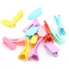 Pinza de Pato Color Macarrón Clip con Borde Mate Clip para Flequillo Pinza Ovalada para el Cabello Ondulado Pinza para Mechones Quebrados Joyería