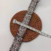 Cinturón Tejido de Tweed Colorido de Ala Ancha con Cerdas de Cepillo de Dientes, Lentejuelas Doradas de Seda, Accesorios para Ropa, Accesorios para Manualidades