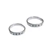 Nuevos Anillos de Pareja "Tres Vidas de Felicidad" de Plata Pura 990 para Hombres y Mujeres, Ajustables, Perfectos para Regalo del Día de San Valentín