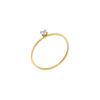 Anillo de titanio chapado en oro de 18 quilates con diseño de nicho y mini circonitas de colores apiladas, estilo INS personalizado, R234207