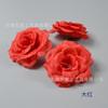 Rosa artificial de 8 cm, gran oferta transfronteriza, decoración de pared para bodas, arreglos florales, tocados, accesorios de ropa