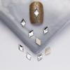 Pacote inteiro de 1440 peças atacado branco plana em forma especial diamante super brilhante pequena gota de chuva prego diamante jóias quadrado amor strass