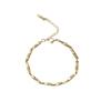 Moda Europeia e Americana Novo Estilo Pulseira Personalizada Mobius de Aço Titânio Popular na Ins Design Elegante Joia de Mão para Casal Venda por Atacado