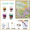 Tiktok quartzo areia textura pintura textura grossa pintura decorativa artesanal DIY pai-filho casal criativo presente textura pintura