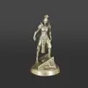 Figurita de Juguete Modelo Soldado Cibernético Tech Punk Futurista de Cobre Sólido Vintage, Adorno de Cobre para Escritorio para Hombres