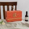 Caja de dulces portátil para regalo de boda Mori, caja de regalo roja de red para bodas, caja de regalo navideña con explosiones, caja vacía, caja de regalo de mano