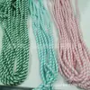Muestra gratis en stock cuerda doble color verde blanco cuerda doble color cuerda para bolsa doble color cuerda de poliéster doble color cuerda de malla 4.0
