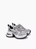 Artículos Europeos 2025 Nueva Plataforma Zapatos Deportivos Casuales de Suela Gruesa Aumentadores de Altura Marca de Moda Plateado Malla Zapatos Dad