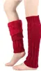 Polainas de lana tejida, cubrepiernas, cubrepiés, calcetines apilados para mujer, forrados de polar, diseño trenzado, protectores cálidos para piernas y rodillas, venta al por mayor transfronteriza europea y americana