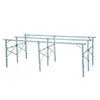 Estantería Plegable para Puestos de Mercados y Mercados Nocturnos, Estantería de Exhibición de Puesto de 9 Patas, No Requiere Ensamblaje, Retráctil, Engrosada