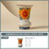 Taza de té de cerámica Ru kiln con diseño de girasol y glaseado de caramelo del fabricante, juego de té kung fu de alta gama, tetera, gaiwan, utensilios de té antiescaldantes