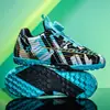 Sapatos de Futebol de Verão Novos Transpiráveis com Fivela Rotativa para Crianças Mais Velhas, Meninos e Meninas, Sapatos de Futebol para Treino Sem Cadarços