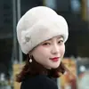 Chapéus para Mulheres Idosas para Vovó, Chapéus à Prova de Frio para Mulheres de Meia-Idade e Idosas, Elegantes de Inverno com Forro de Lã Outono e Inverno Quentes Novos Modelos