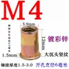 Tuercas remachables galvanizadas, tuercas de zinc con recubrimiento de color y cabeza plana con nervaduras verticales, tuercas de cabeza redonda con superficie moleteada, M3-M12, cabeza redonda, a prueba de óxido, y diseñadas para un apriete manual fuerte