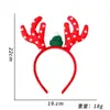 2027 Headwear de Estrella Diadema de Astas de Reno Hebilla para la Cabeza Suministros para Fiesta Navideña Diadema de Gorro Navideño de Dibujos Animados para Niños