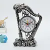 Reloj de Alarma Creativo Retro Wujin Cobre Antiguo Reloj de Mesa con Marco Reloj de Mesa Reloj General de la Compañía Regalo