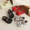 Zapatos de Princesa de Moda Estilo Coreano para Niñas, Nuevo Modelo Primavera y Otoño 2026, Zapatos de Cuero con Lazo para Niñas, Zapatos de Suela Blanda para Combinar con Vestidos