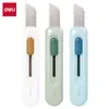 Cúter Deli mini cuchillo para cortar papel portátil Cúter Express color simple tamaño pequeño cuchillo lindo cuchillo para tallar
