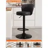 Bancos altos de bar modernos y minimalistas, altura ajustable, giratorios, de patas altas, adecuados para uso doméstico, mostradores de caja, uso comercial, con respaldos acolchados