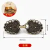 Fecho Prendedor de Metal para Xale para Hanfu, Qipao, Casaco, Manto, Gancho de Pressão Vintage
