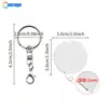 Llavero de Placa de Aluminio Blanca de Doble Cara para Bricolaje Llavero con Impresión de Alta Definición para Imprimir Regalos Navideños de Pareja para Amigos