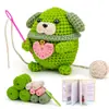 Paquete de Materiales de Crochet Más Vendido de Amazon Serie de Animales Hilo Worsted Crochet Regalo Navideño Juguete Video en Inglés