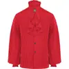 Ropa Nueva Estilo Primavera y Otoño 2026 Camisa Gótica Medieval para Hombre Capa Interior para Mujer Top de Color Sólido Manga Larga Ropa de Comercio Exterior