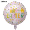 Globo de Película de Aluminio de Conejito de Pascua Lindo Decoración para Fiesta de Pascua Cáscara de Huevo Globo de Película de Aluminio