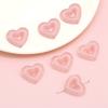 Cuentas Circulares Transparentes de Acrílico Cuentas de Corazón Cuentas Sueltas Material para Hacer Pulseras Collares DIY Accesorios para Joyería