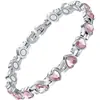 Tiliani Amazon Novo Bracelete Magnético de Aço Titânio em Forma de Coração Gauss Bracelete Magnético Ajustável com Diamante