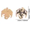 Accesorios para Joyería DIY Transfronterizos al por Mayor Estilo Oscuro Dragón Fénix Cuervo Colgante de Aceite Goteado Collar Llavero Colgante de Aleación