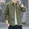 Fornecimento Exclusivo Transfronteiriço para Comércio Exterior, Camisas Não Amassam de Corte Solto, Camisas Casuais de Manga Longa para Homem, Jaquetas de Primavera e Outono, Roupas da Moda Masculina