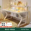 Mesa para estudantes, uso doméstico, design simples para meninas, adequada para apartamentos de aluguel, estudo de quarto, escrivaninha, bancada de trabalho, mesa de escritório branca para computador