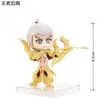 Muñeca linda Sun Wukong decoración de pastel Li Bai Zhuge Liang Zhao Yun Xiaoqiao visón cigarra enchufe para hornear de cumpleaños
