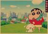 Póster de Anime Japonés Crayon Shin-chan Dibujo Animado Japonés Anime Vintage Papel Kraft Pintura Decorativa para Pared Mural 470