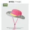 Nuevo Sombrero de Pescador de Ala Ancha con Combinación de Colores Dopamina para Exteriores 2025 para Mujer, Sombrero de Verano para Viajes, Protección Solar, Senderismo al Aire Libre