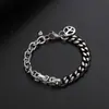 Pulsera de Acero de Titanio con Cadena Cubana Anti-Guerra Empalmada para Hombre, Pulsera Personalizada Empalmada Hip-Hop, Joyería de Moda Tendencia para Niñas, Venta al por Mayor
