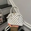 2026 Nuevo Bolso de Concha con Lunares Estilo Coreano, Bolso de Mano Dulce y Fresco para Chica, Bolso de Hombro Cruzado de Moda y con Estilo