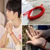 Nudo Diamante Cuerda Roja Tamaño Ajustable Hecho a Mano Cuerda Roja Pulsera Shore Cuerda Pareja Año de Transferencia Vida Hombres y Mujeres