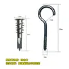 Material de aleación de zinc, sin perforación, tapón de expansión para placa de yeso atornillable, extensión de tornillo Gecko Rápido de avión