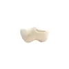 Casa de Muñecas Artesanía de Madera Zuecos Blancos de Madera Holandeses Decoración Navideña Modelo Puro Hecho a Mano Accesorios DIY en Blanco