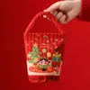 Regalo de Navidad Nueva Bolsa Creativa de Terciopelo de Manzana Portátil Bolsa de Regalo de Navidad Manzana de Nochebuena Caja de Regalo de Navidad