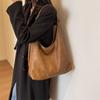Bolsa Tote Vintage para o Dia a Dia de Mulheres 2025 Nova Tendência Moda Tote de Ombro Único Versátil Grande Capacidade Bolsa de Axila
