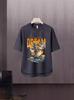Nueva camiseta de manga corta para hombre, estilo coreano de verano, moderna, sencilla, de media manga, estilo Hong Kong, holgada, informal, de marca.