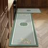 Nueva Alfombrilla de Piso Especial para Cocina Zen China de Barro Diatomeas Absorbente Antideslizante Alfombrilla Larga para Pies Alfombrilla Anticaídas para Puerta de Baño