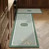 Nueva Alfombrilla de Piso Especial para Cocina Zen China de Barro Diatomeas Absorbente Antideslizante Alfombrilla Larga para Pies Alfombrilla Anticaídas para Puerta de Baño